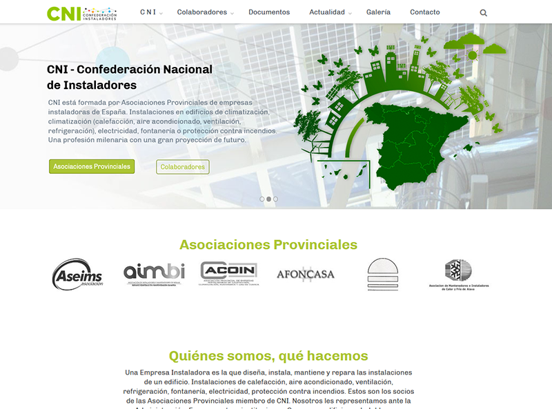 C N I estrena nueva Web www.cni instaladores.com 1