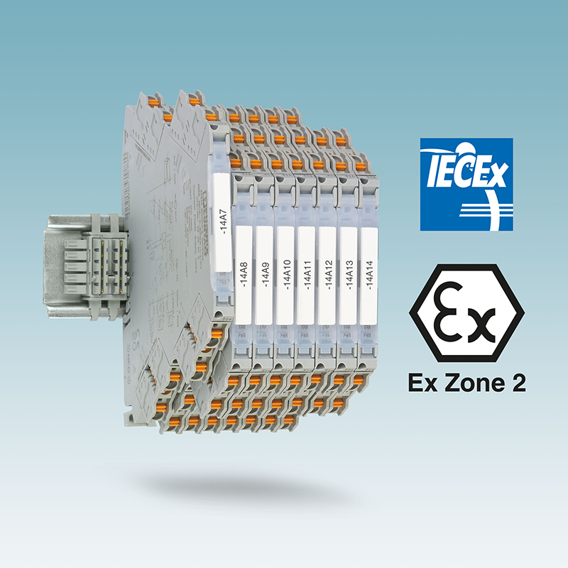 PHOENIX Contact homologaciones internacionales para acondicionadores de señales muy compactos 