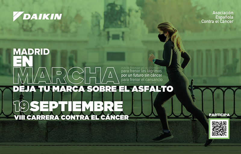 DAIKIN apoyará la VIII Carrera Madrid en Marcha Contra el Cáncer 