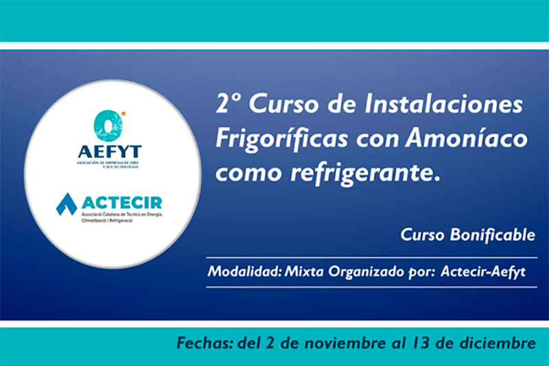 ACTECIR 2º Curso de Instalaciones Frigoríficas con Amoníaco como refrigerante 