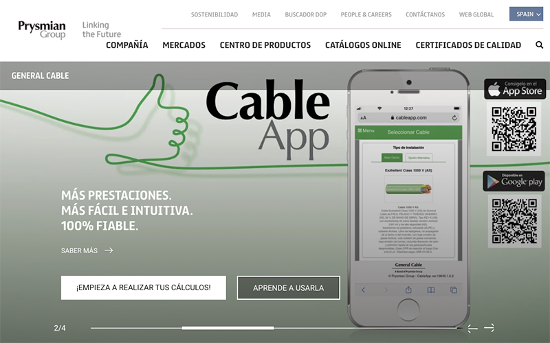 GENERAL Cable estrena un nuevo espacio web y nuevo catálogo de Baja y Media Tensión 