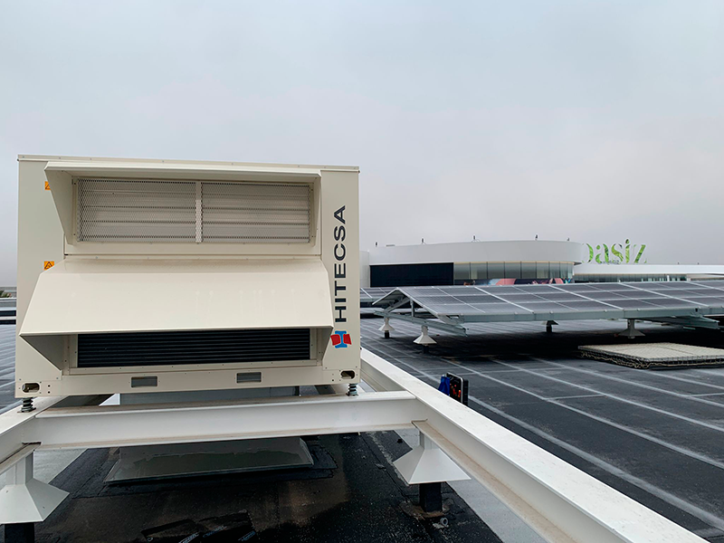 HITECSA, Roof Top en el Centro Comercial Oasiz