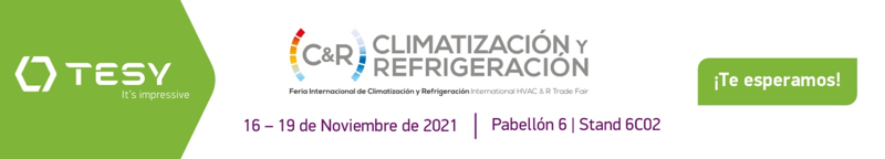 TESY se consolida como una de las marcas imprescindibles en la feria de Climatización y Refrigeración 2021 