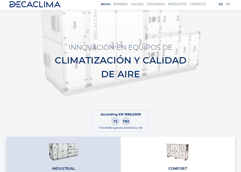 DECACLIMA presenta sus soluciones para la gestión del calentamiento y deshumectación de recintos