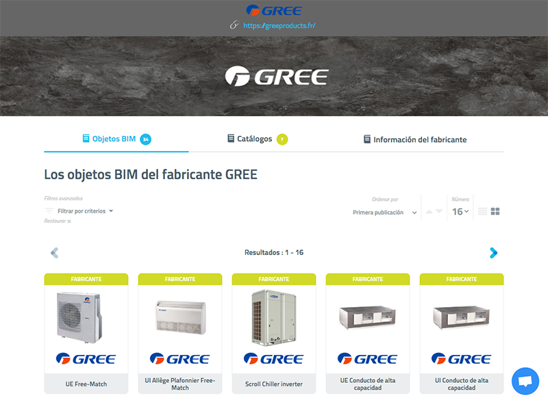 GREE integra sus datos certificados en sus Objetos BIM gracias a su partner Bim&Co