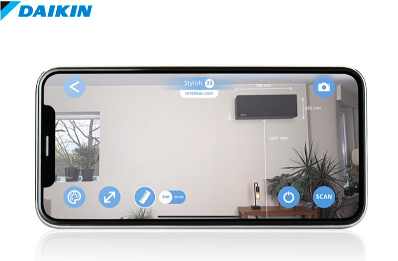 DAIKIN lanza su App 3D que simula cómo quedarían los equipos instalados antes de su compra