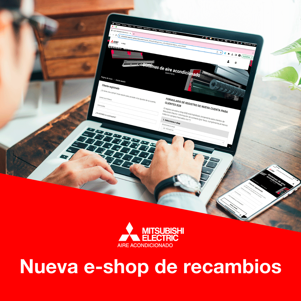 MITSUBISHI ELECTRIC lanza su nueva e shop de recambios oficiales para profesionales 1